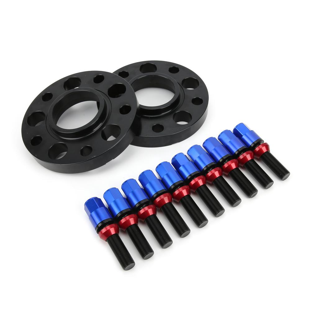 Car Hub Centric Wheel Spacers Kit 15mm 0.6in Maintenance Repair Replacement for 2 Series F22   F23 2013 2019Blue