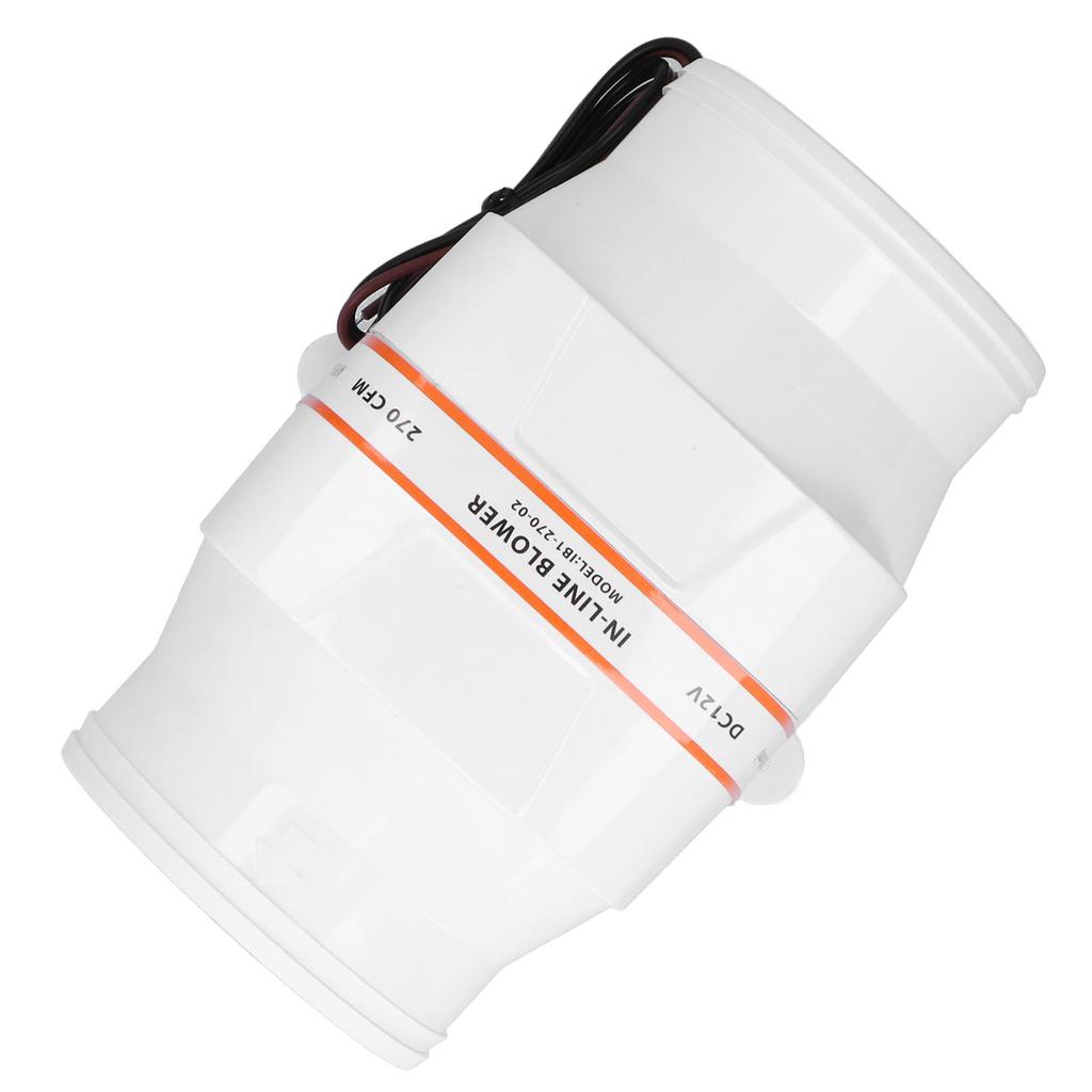 4in 270CFM InLine Bilge Air Blower 12V High Airflow AntiCorrosion Marine Boat Accessory
