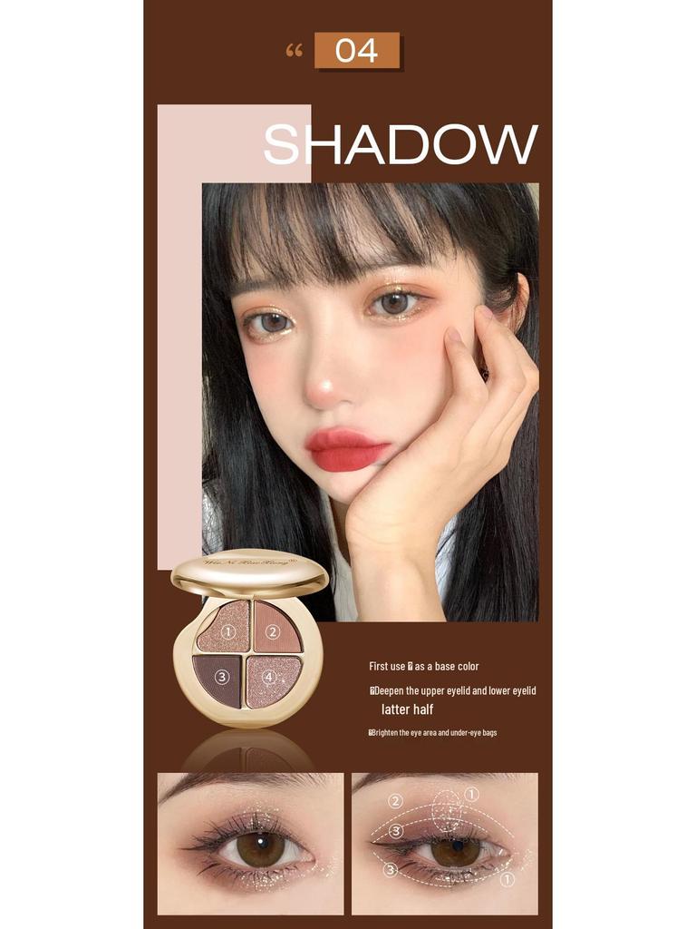 Vinnie the Pooh Four-Color Starry Sky Diamond Eyeshadow Palette