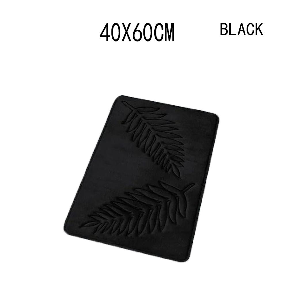 Non Slip Bath Mat Soft Black Memory Foam Bath Mat Water Absorbent Washable Rugs for for Bathroom Bedroom Bath Mat Dark Dlue