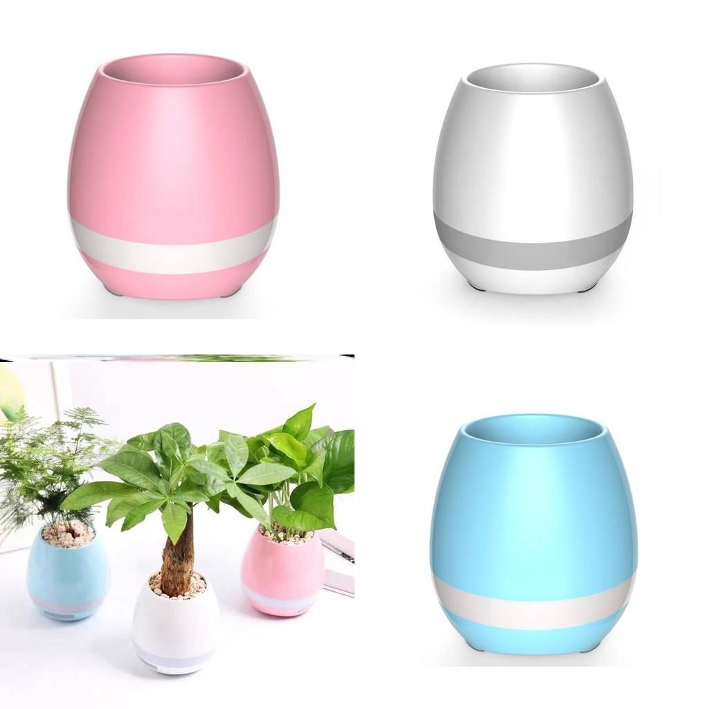 Bluetooth Planter Lamp With Speaker And Night Light For Home Decor And Gift Ideas