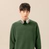Men's Winter Warm Fleece-Lined Round Neck Knit Sweater