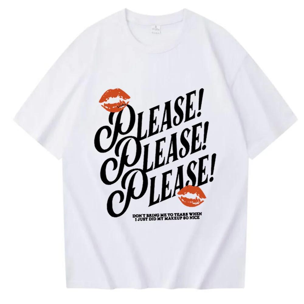 Please Please Please T-Shirt  Carpenter  Gift Womes Harajuku Casual T-Shirts T Shirt Women