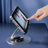 Universal All-Metal Aluminum 360° Rotating Mobile Phone Holder - Folding Double Shaft Design Stable Anti-Slip Bracket