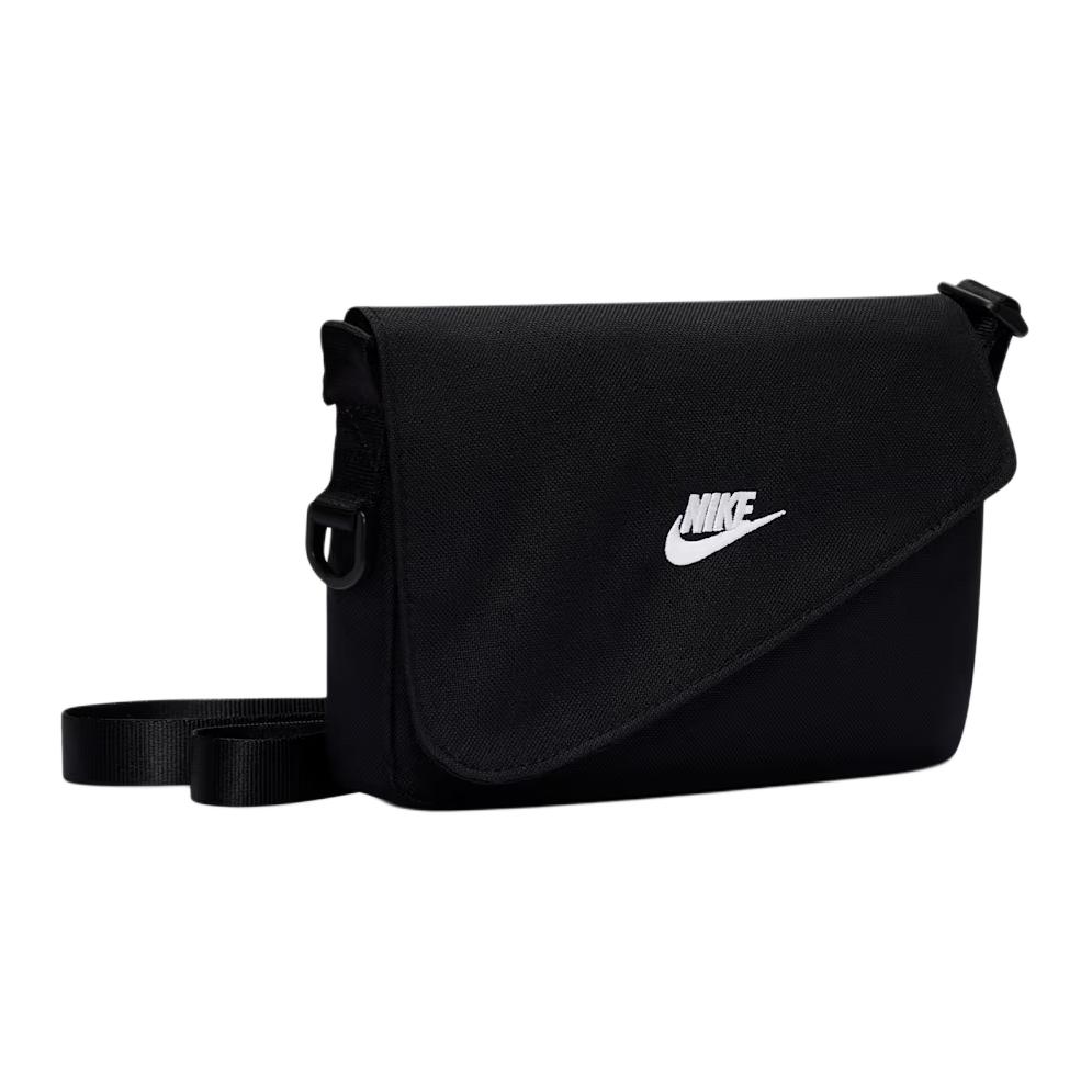 Nike Heritage Embroidered Logo Polyester Crossbody Bag Men Bags Black IB4382010
