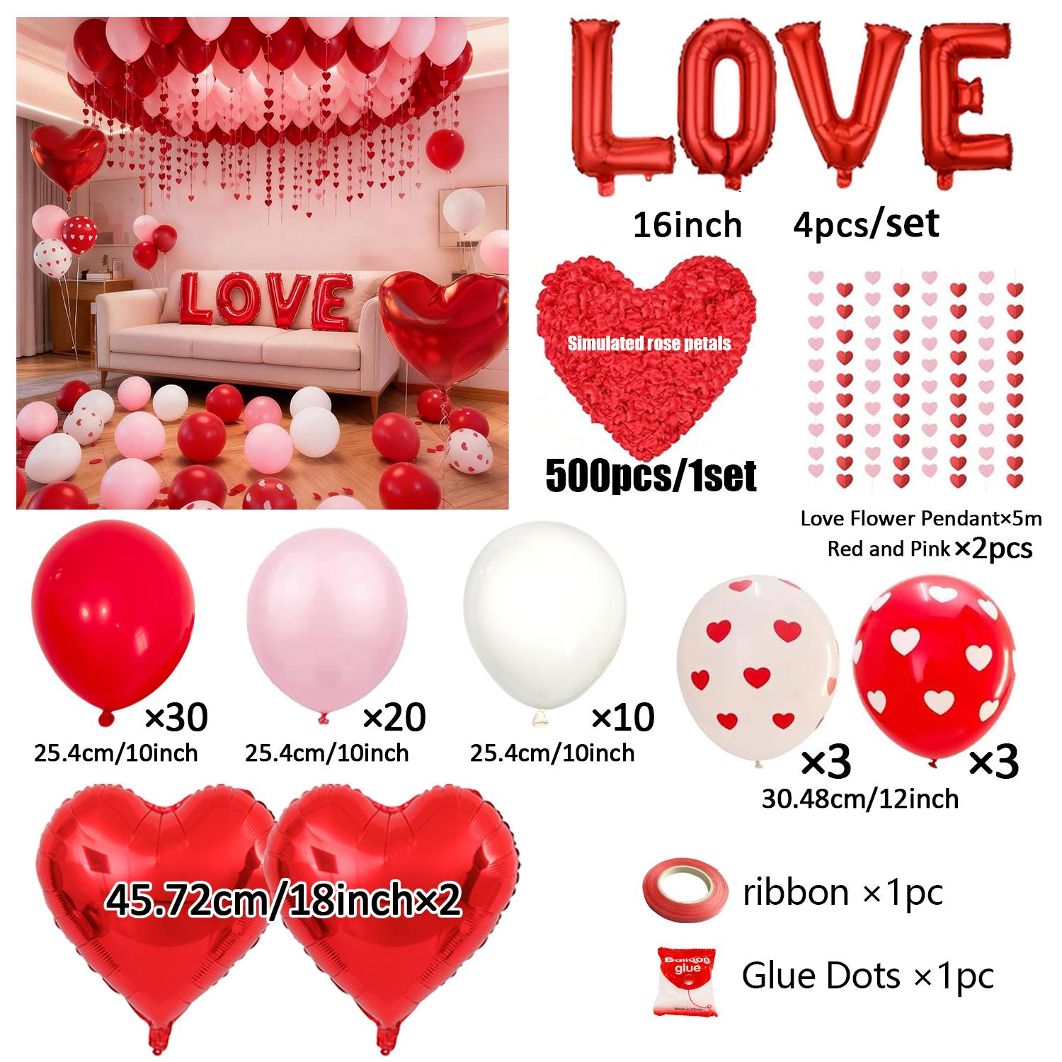 

Valentine s Day bedroom Decor balloons, romantic love balloons LOVE balloons, for proposals, anniversaries, and surprises Decor Other