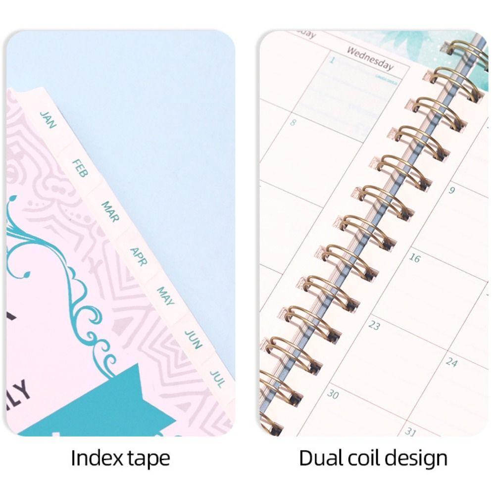 PU Leather Cover 2026 Weekly Monthly Planner A5 Daily Notebook Daily Planner Notepad  School