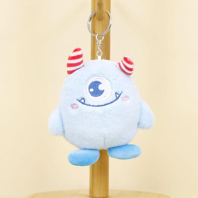 Adorable Plush Monster Keychain Soft Stuffed Animal Bag Accessory Cute Toy