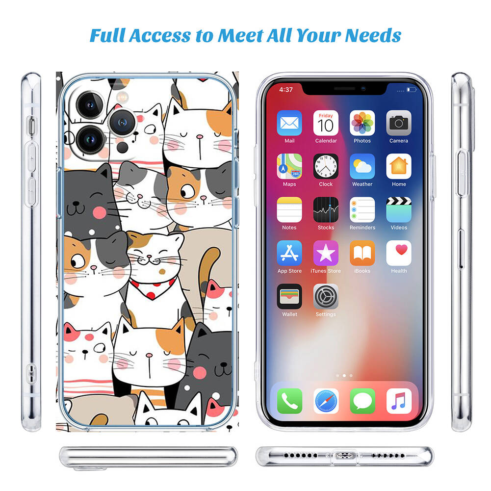 Cat Cartoon Case for Motorola G10 G20 G04 E30 E40 E22 E20 E13 E15 G22 G23 G05 G75 G35 G55 E22S E7 G6 G7 G8 G9 Plus Power Play