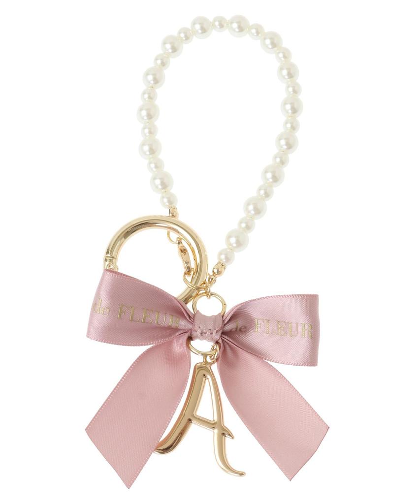 Maison de Fleur Initial Ribbon Pearl Charm for 08000561100 T Women,
