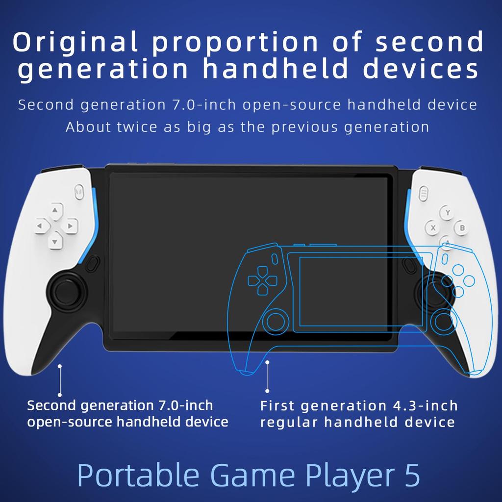 PS5 Handheld Open-source Game Console, High-definition Arcade, Supports Two Player Battles and Dual Controller Consoles