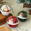 1PC Santa Claus Bell Decoration Xmas Tree Ornaments Vintage Iron Pendant Creative Elk Snowman Hanging Ornament Christmas Bells