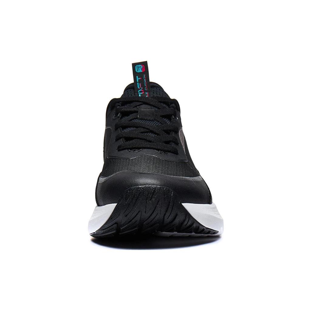 Li Ning SOFT ELEMENT Trendy Cushioning Breathable Low top Casual Shoes Men's Black AGLT179-1