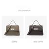 Niche 2025 New Kelly Bag Single Shoulder Premium Oblique Span Bag First Layer Cowhide Handbag Soft Leather Versatile Women's Bag
