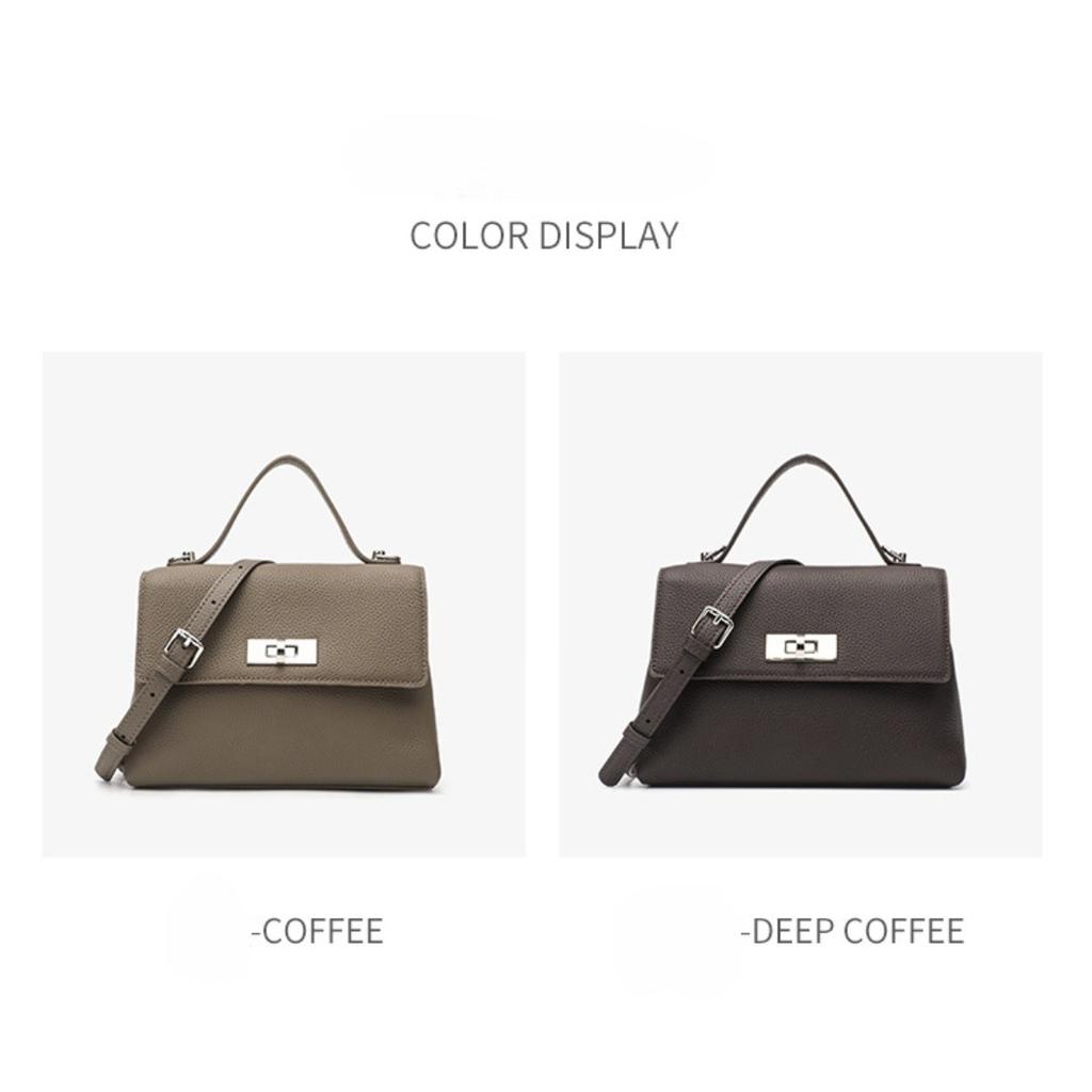 Niche 2025 New Kelly Bag Single Shoulder Premium Oblique Span Bag First Layer Cowhide Handbag Soft Leather Versatile Women's Bag