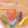 6 Stuks Kleurrijke Mini Markeerstift Snoep Pastel Markeerstift, Schattige Vlakschuin Punt Markeerpen, Feest Verjaardag Tekenen Poster Dagboek