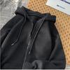 Kapuzen-Sweatshirt für Damen, locker, groß, langärmelig, modisches Oberteil mit Reißverschluss, dünne Freizeitjacke