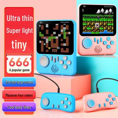 Ultra-thin G7 Macaron Handheld Console: Nostalgic 666 Games In HD Color