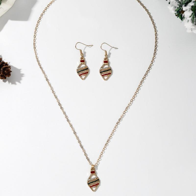 Hot Sale Christmas Ornaments, Creative Staff Snowflake Socks Snowman Christmas Tree Jewelry Holiday Set