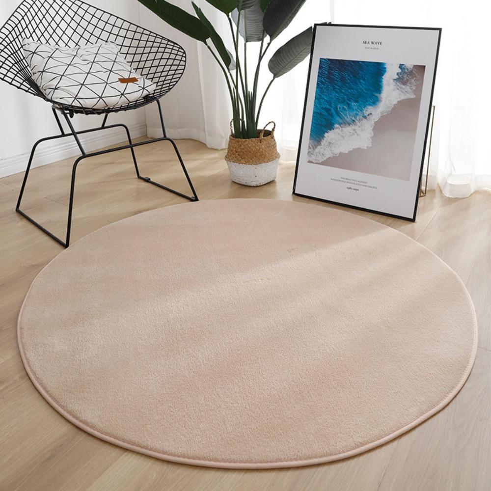 Soft Plush Living Room Rugs Non Slip Furry Carpet Round Carpet  For Living Room Home Decor Bedroom