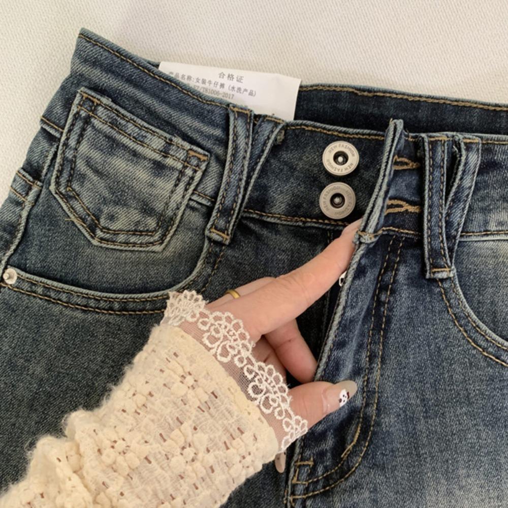 Women's High Waist Skinny Denim Shorts Slim Fit A Line Hot Pants Summer Vintage Washed Stretch Mini Jean Shorts For Petite Women