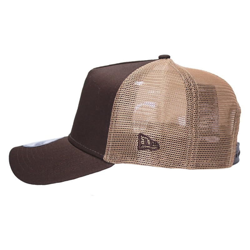 New Era Baseball Cap 9FORTY NE205 Mesh Side Logo Khaki Brown Free Size