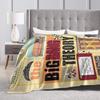 The Big Bangs Theory TV Flannel Blankets Soft Warm Bedding Throws for Bedroom Camping Fluffy Bedspread Sofa Bed Cover