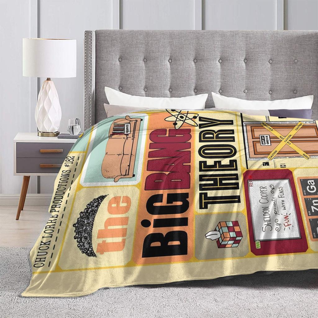 The Big Bangs Theory TV Flannel Blankets Soft Warm Bedding Throws for Bedroom Camping Fluffy Bedspread Sofa Bed Cover