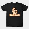 T-shirt Imprimé Noir Homme Ok Boomer Impression sur Papier de Transfert sans Découpe T-shirt en Coton
