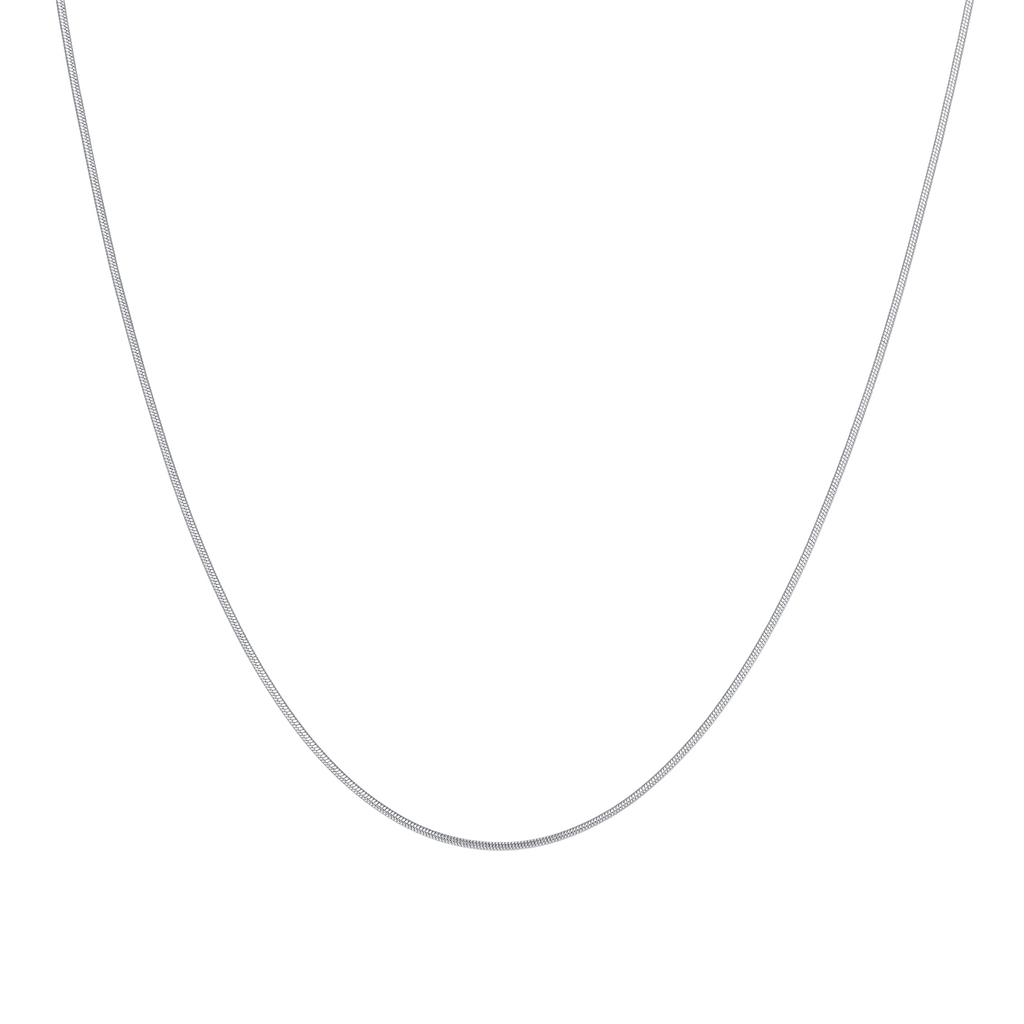 Minimalistische Schlangenkette Halskette, Anlaufgeschützt 18K Vergoldeter Edelstahl Dünn Vielseitig Basis Layering Schmuck