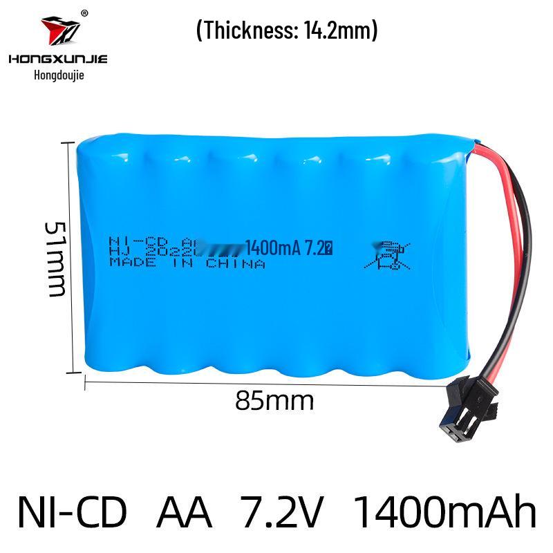 7.2V 1400mAh NiCd AA Rechargeable Battery Pack for Remote Control Cars