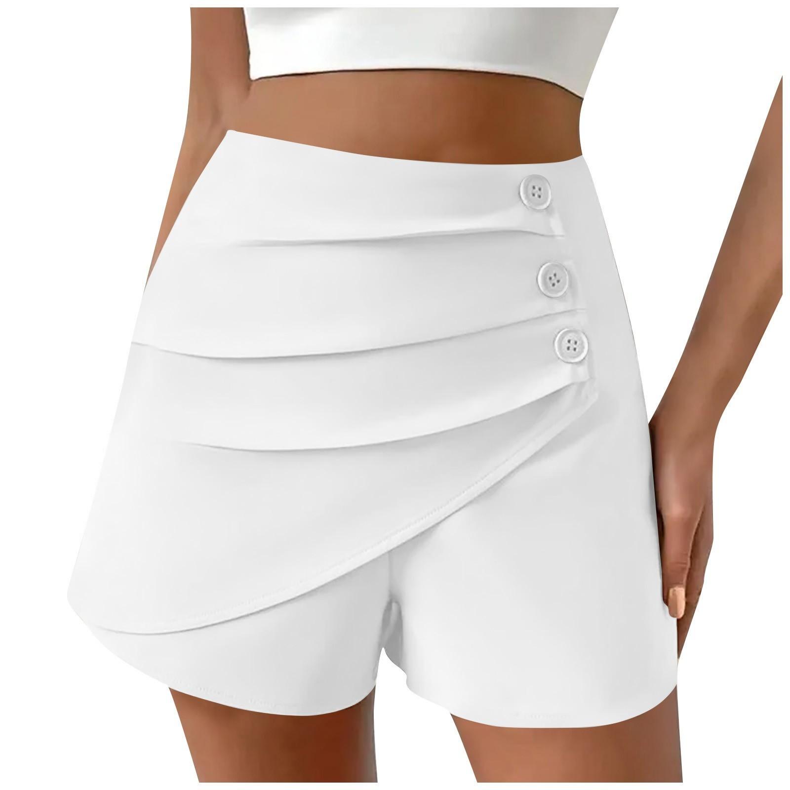 

Женские летние повседневные шорты с эластичной резинкой на талии для йоги, однотонные спортивные шорты XL белый