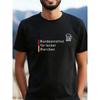 Men's German Beer Humor T-Shirt - Breathable Tee with German Flag & "Bundesinstitut Für Lecker Bierchen" Print, Round Neck Casual Shirt Suitable