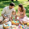 3 Pcs Easter Tablecloths, Disposable Plastic Table Cover for Party Dinner Decor, 54 x 108 Inch Rectangular(Bunny Floral Eggs)