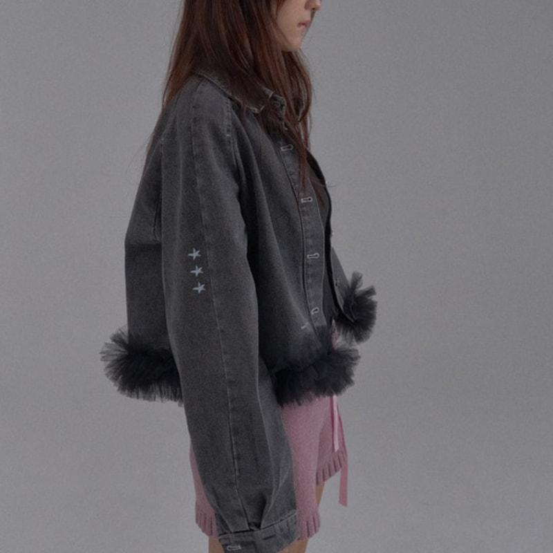 SORRY TOO MUCH LOVE Crystal Gem Satin Bow Hairpin_Black