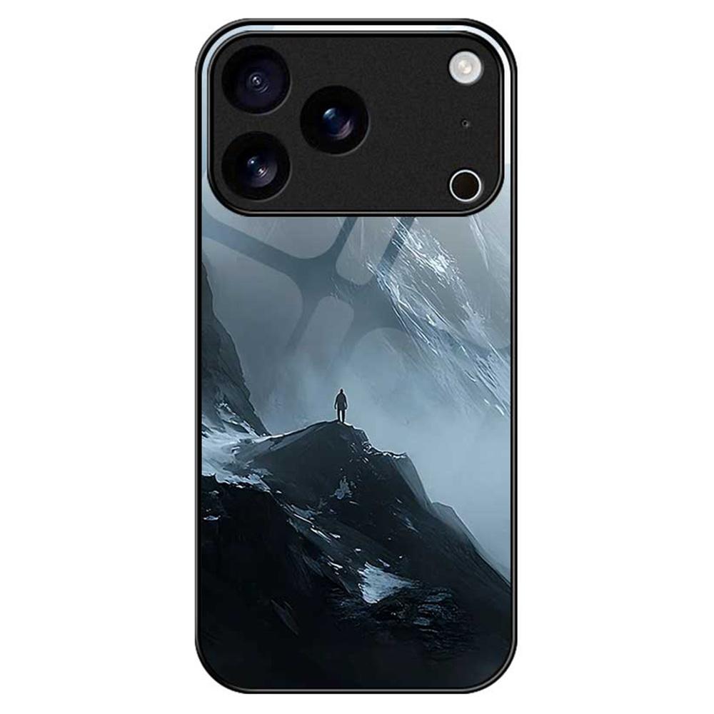 

Чехол для iPhone 17 Pro Max, противоударный, ПК, ТПУ, закаленное стекло, печать с рисунком, задняя крышка для телефона B0178