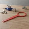 Water Meter Wrench Easy To Use Water Meter Cover Opener Plumbing Repair Tool Long-Lasting Hook Spanner