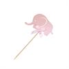 10PCS Cartoon Elephant Cupcake Picks Cake Toppers for Kids Birthday Party Decoration
