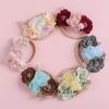 Soft Elastic Nylon Flora Headband Headwear for Girl 0-6Years Children Kids Newborn Baby Hair Accessories With Flowers Lace