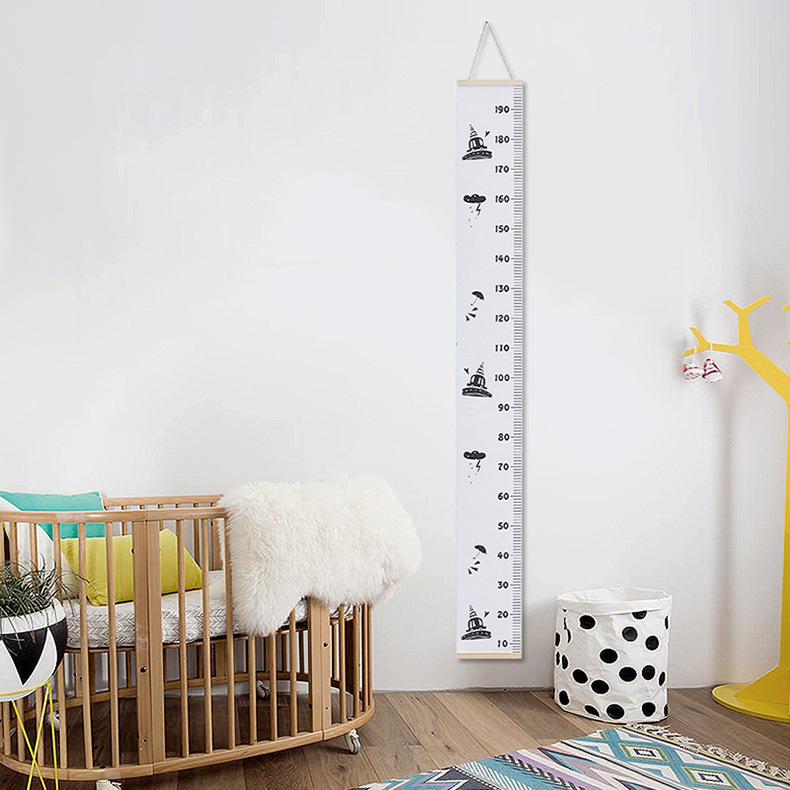 Nordic Style Children's Height Chart - Decorative Wall Hanging Measuring Sticker