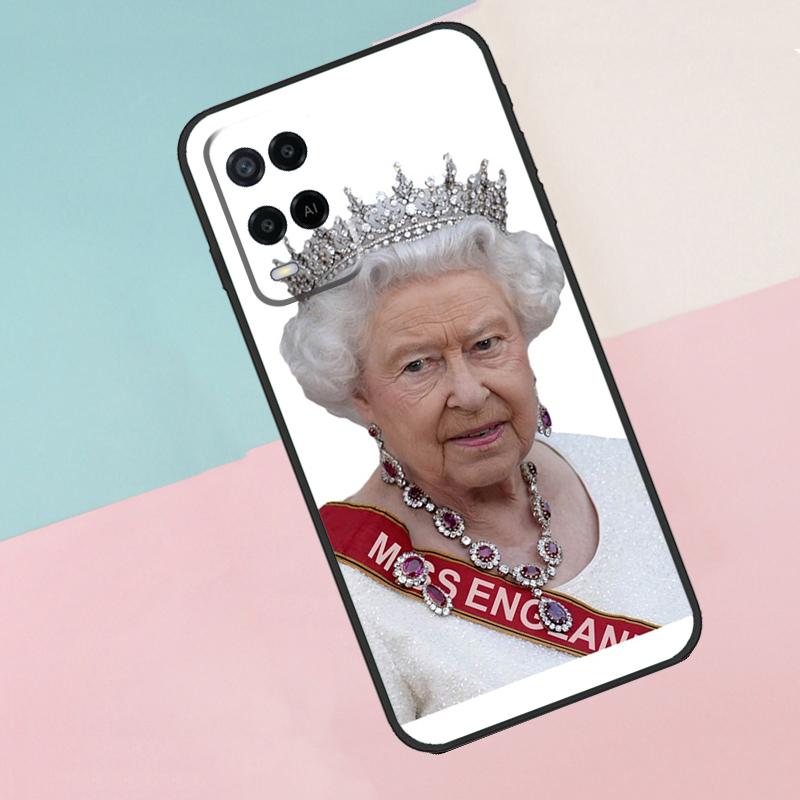 England Queen Elizabeth II For Oppo A16 A76 A96 A15 A80 A60 A40 A94 A54 A98 A78 A18 A38 A58 A17 A77 A74 A57S Phone Case