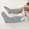 2Pairs Ventilated Princess Socks Cotton Knee Socks Comfortable Bow Socks  Girls Students Baby