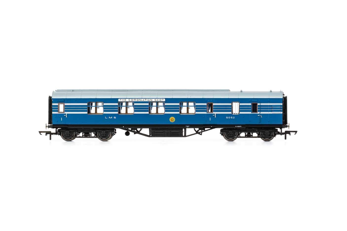 R4961 LMS Stanier Coronation Scot BFK Coach 57  No.5052 w/light синий