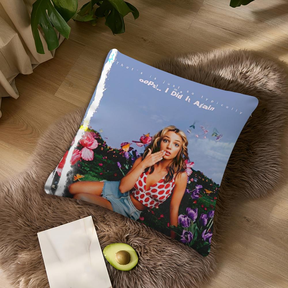 Singer B-Britneys S-Spears cushion cover Living Room Accent Couch Back Support Square Lounge Restful Nap Companion Pillow Case