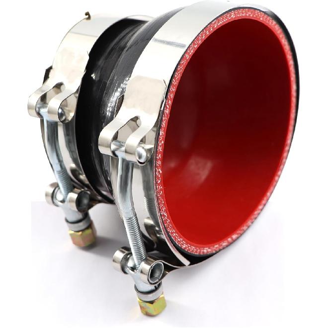 Silicone Straight Reducer Hose Coupler 3 To 4 Inch For Turbocharger/Intercooler/Exhaust Air Intake Duct Pipe Adapter 4-Ply Length 3 Inch With 2PCS