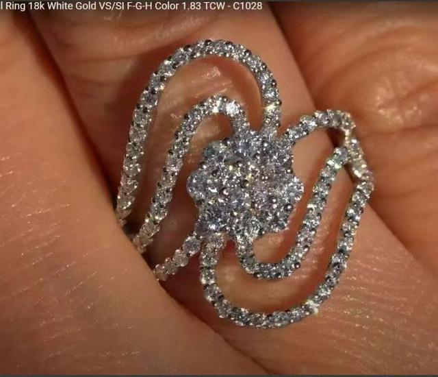 Luxury Statement Diamond Zircon Ring & Bracelet - European & American Style