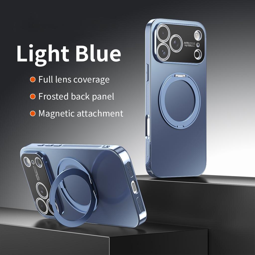 360 Rotating Magnetic Phone Case For iPhone 17 Pro Max 16 Plus 15 14 13 12 11 Shockproof Kickstand Slim Fit For Magsafe Cover