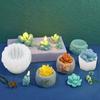 New Succulent Silicone Mold, Cactus Candle Handmade Molds Fondant Mold Soap Mold for Valentine's Day Birthday Home Decoration