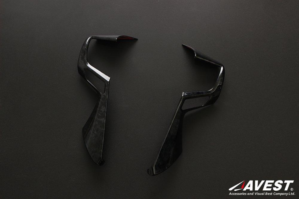 Alphard 30 Vellfire 30 Series Early and Late Model Steering Panel Garnish Black Wood Grain AVEST Interior Parts Cover Accessories Interior Panel