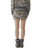 Akam Camouflage Logo Sweat Skirt (Khaki)